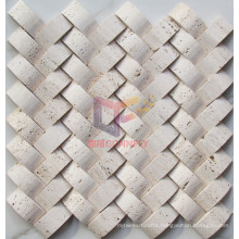 Beige Travertine Stone Marble Mosaic (CFS932)